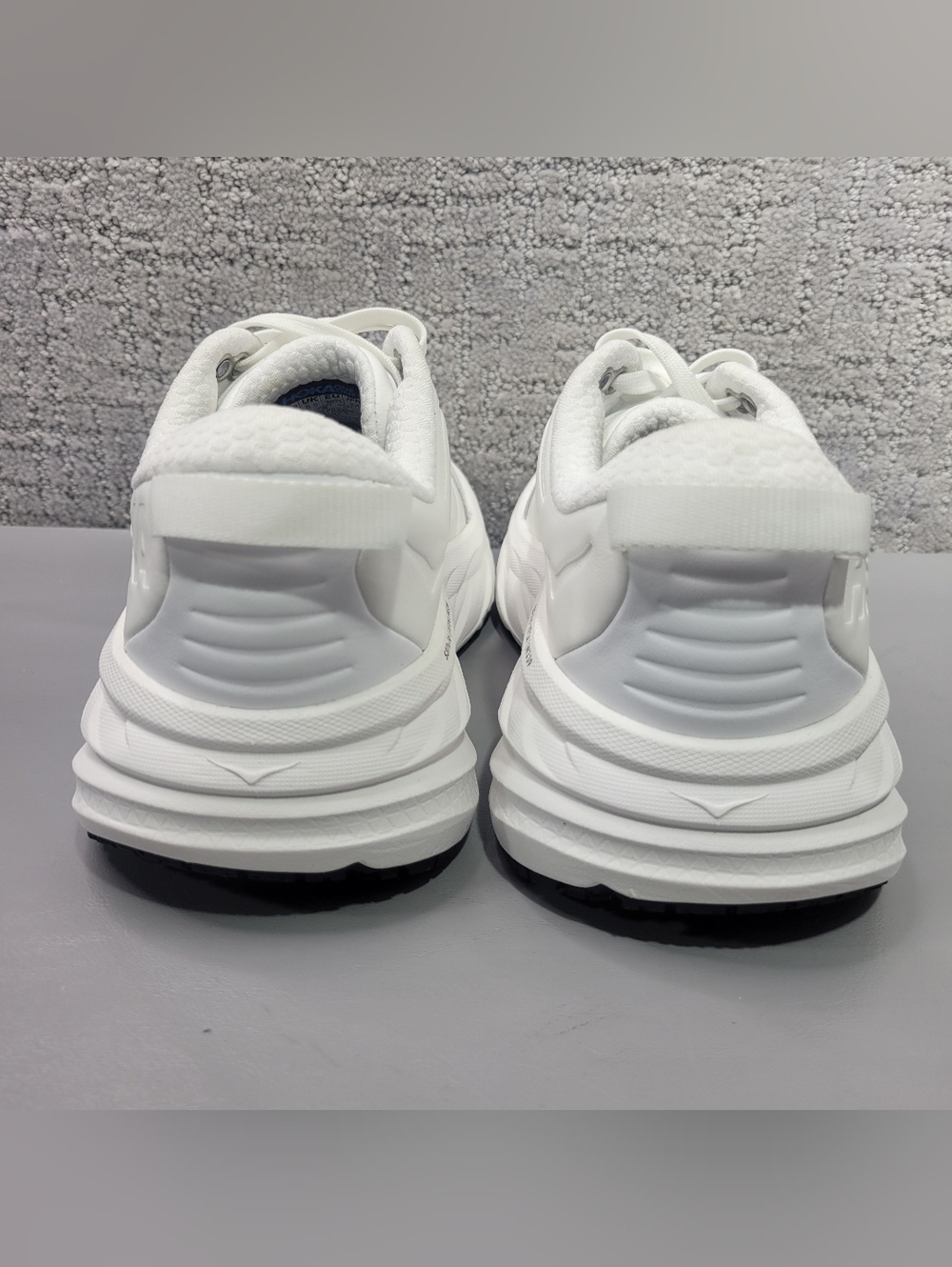 Hoka One One Bondi SR Wide Women's US 6.5D White Leather Running Sneakers - Picture 7 of 10